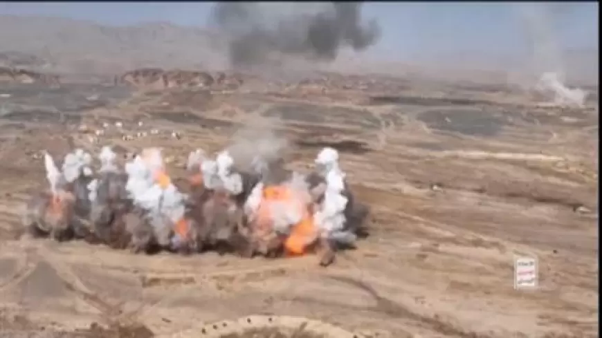 اليمن | مناورة عسكرية ضخمة تحاكي الهجوم على العدو