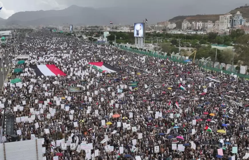 اليمن .. تظاهرات كبرى دعما لغزة 