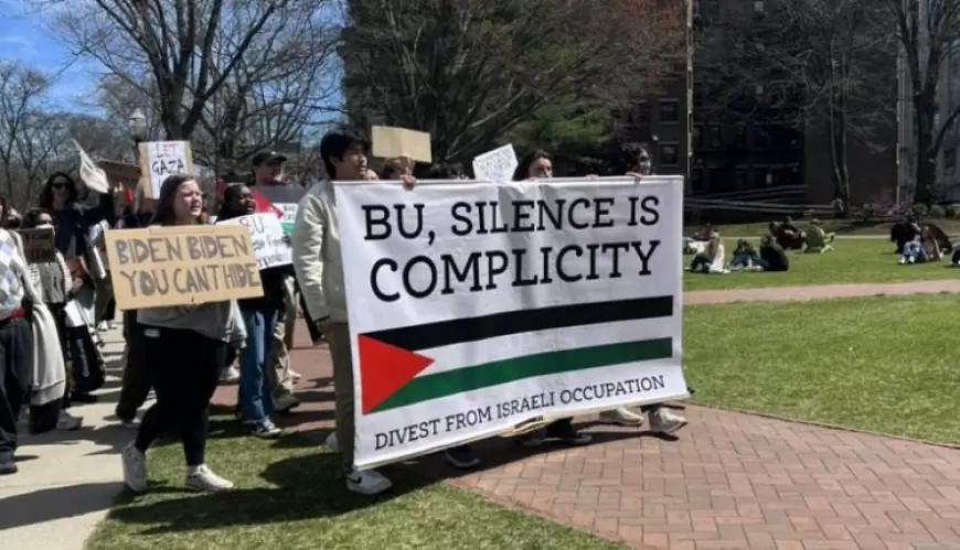 جامعات أمريكية تبدأ الاعتصام دعما لغزة 