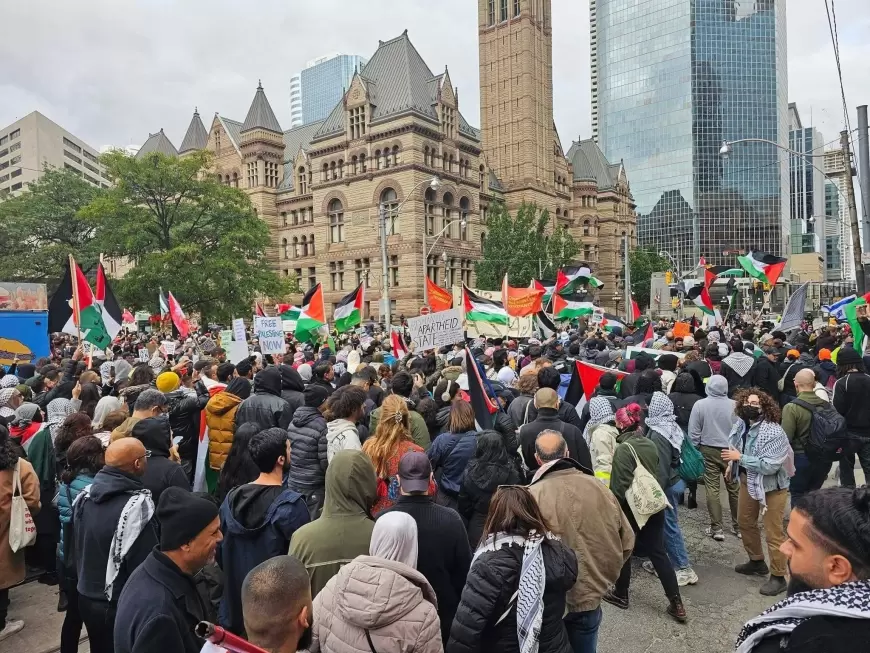 كندا | تظاهرة حاشدة تنديداً بالعدوان الإسرائيلي