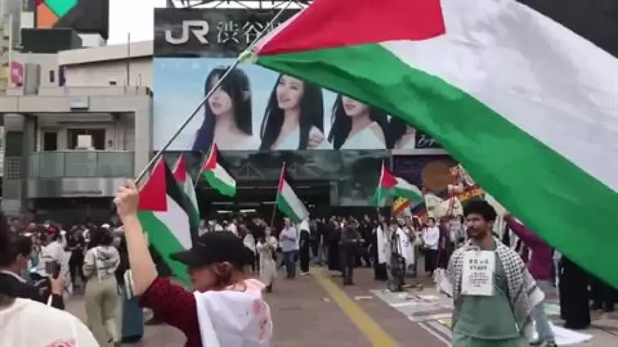 الطلاب اليابانيون يلتحقون بركب الحراك الطلابي العالمي الداعم لغزّة