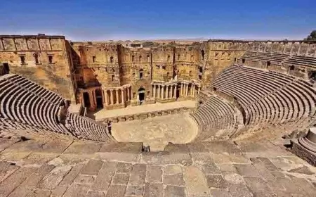 مدرج بصرى الرومانى.. معلم تاريخي وسياحي في سوريا