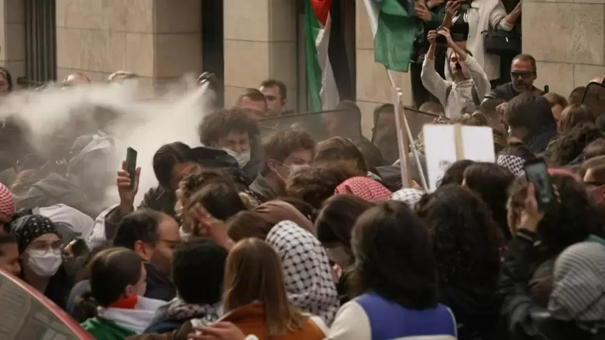 فرنسا تقمع الاحتجاجات الطلابية الداعمة لغزّة
