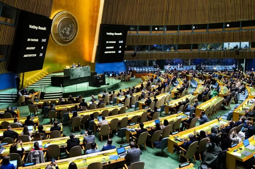 الأمم المتحدة تتبنى قرارا بأحقية فلسطين بالعضوية الكاملة