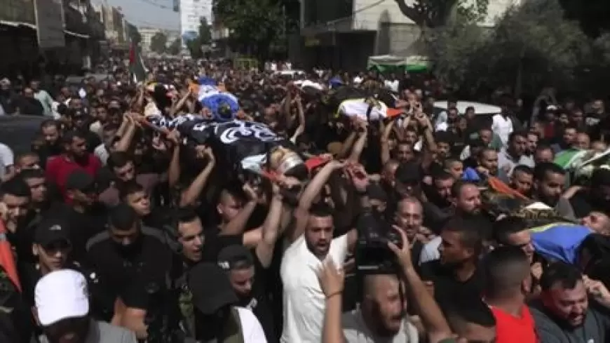 جنين | تشييع جثامين 12 شهيداً ارتقوا جراء العدوان الاسرائيلي
