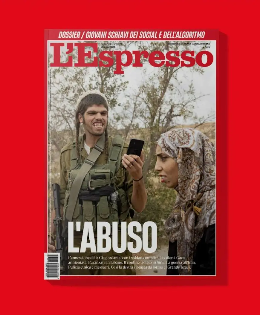جنون صهيوني في إيطاليا: غلاف مجلة "L'Espresso" يكشف الوجه القبيح لنظام "الأبارتهايد"