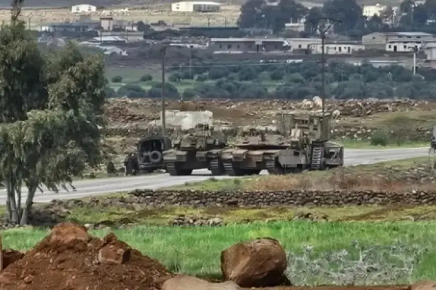 توغل لآليات الاحتلال جنوب سوريا توغل لآليات الاحتلال جنوب سوريا
